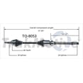 thumbnail image 5 of TrakMotive CV Axle Shaft TO-8053 Premium; OEM Replacement, 5 of 5
