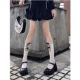 thumbnail image 1 of Medias de encaje blancas lolita para mujer, lindas medias japonesas finas de verano lolita, hermosas piernas con flores, calcetines de seda blanca, 1 of 1