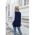 thumbnail image 3 of Zeagoo Women's Sweater Vest Chic Sleeveless V Neck Oversized Pullover Knitted Tops Fall Sweater, 3 of 6