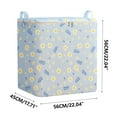 thumbnail image 2 of Yhmxh Clothes Storage Bags, Foldable Large Storage Bags, Storage Containers for Clothing, Blanket, Comforter, Toys, Pillows, Clothes Organizers and Storage with Lids and Handle(22*17.7*22in), 2 of 2
