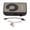 Black, variant on BIMZUC Mini Back Clip MP3 Player Portable Lightweight Music Player with Memory Card Slot for Daily School White, 4.72 x 4.72 x 1.57 inches / 12.0 x 12.0 x 4.0 cm