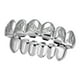 thumbnail image 4 of Rejilla de boca de cobre para rejillas de boca inferior, boca de sarga brillante con moldura para Plata, 4 of 6
