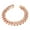 Rose Gold, variant on HUANLEDASH Cuff Bracelet Rhinestone Fine Workmanship Electroplating Shiny Long-lasting Decorate Non-fading Shiny Cuban Link Chain Bracelet Jewelry Accessory
