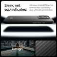 thumbnail image 4 of Funda de teléfono Spigen Enzo Aramid para iPhone 16 Pro - negro plateado, 4 of 8