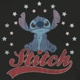thumbnail image 2 of Men's Lilo & Stitch Red, White, and Blue Stars Sweatshirt Black 2X Large, 2 of 4