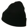 thumbnail image 3 of Film Crew Embroidered Long Beanie - Black OSFM, 3 of 5