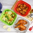 thumbnail image 1 of YAOMOBB AirFryer Liner High Temperature Resistant Baking Tray Basket Non square Folding Baking Pan Liner for Kitchen Supply, 1 of 7