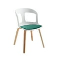 thumbnail image 5 of STARWAY White Dining Chairs Set of 2, with Plywood feet and Polypropylene Shell, with Cushion, 5 of 10