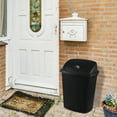 thumbnail image 5 of Wekioger 11 Gallon Plastic Trash Bin with Swing Lid, 4 Packs 40 L Black Kitchen Garbage Can, 5 of 7