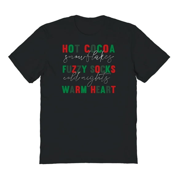 Haywood & Main Hot Cocoa Graphic Black Men's Cotton T-Shirt