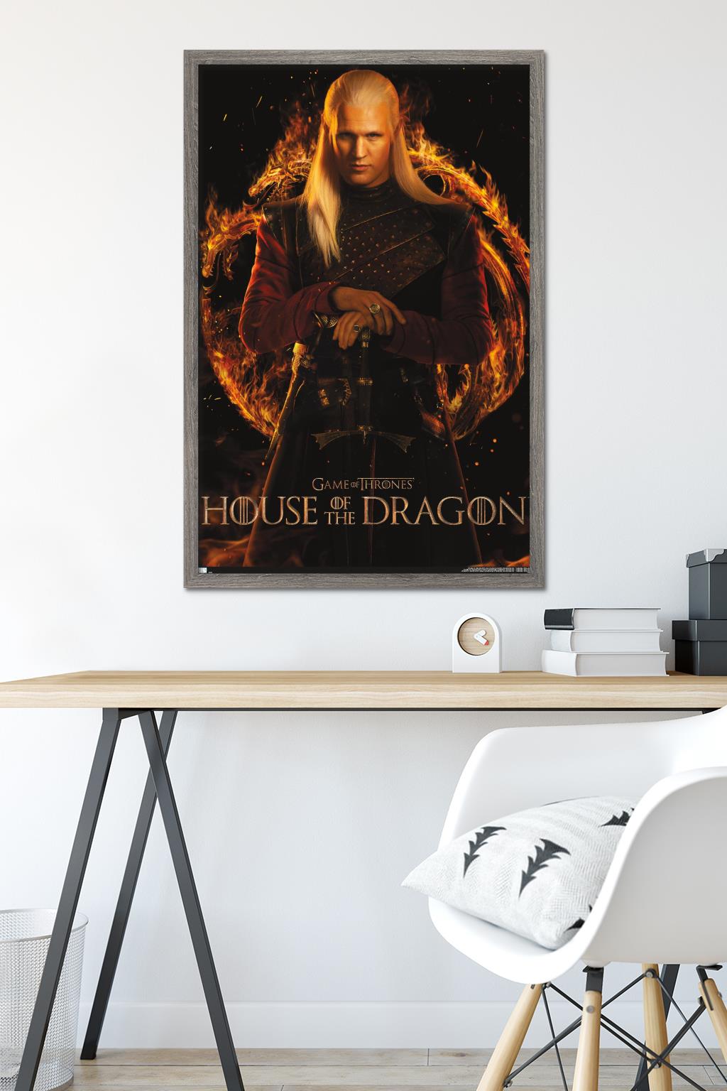 House of the Dragon - Daemon One Sheet Wall Poster, 22.375" x 34" Framed