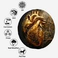 Mechanical Heart Design Polyester Universal Spare Wheel Tire Cover