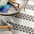 thumbnail image 2 of Simply Southern Cottage Dorcheat By Orian 2' X 8' Grey Dots Runner Rug, 2 of 9