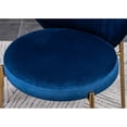 thumbnail image 4 of Blue Velvet Presentation - Round Seat Design - Family Dinner Events - Glam Dining Chair, 4 of 7