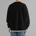 thumbnail image 7 of SYMOID Men Sweatshirts Plain Mens Clothes Black Pullover Sweatshirt Fall and Winter, 7 of 7