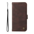 thumbnail image 3 of Allytech Slim Wallet Case for iPhone 15 Plus with Card Slots, Luxury PU Leather Magnetic Clasp Flip Wrist Shoulder Strap Kickstand Shockproof Protective Shell for Women Men - Coffee, 3 of 9