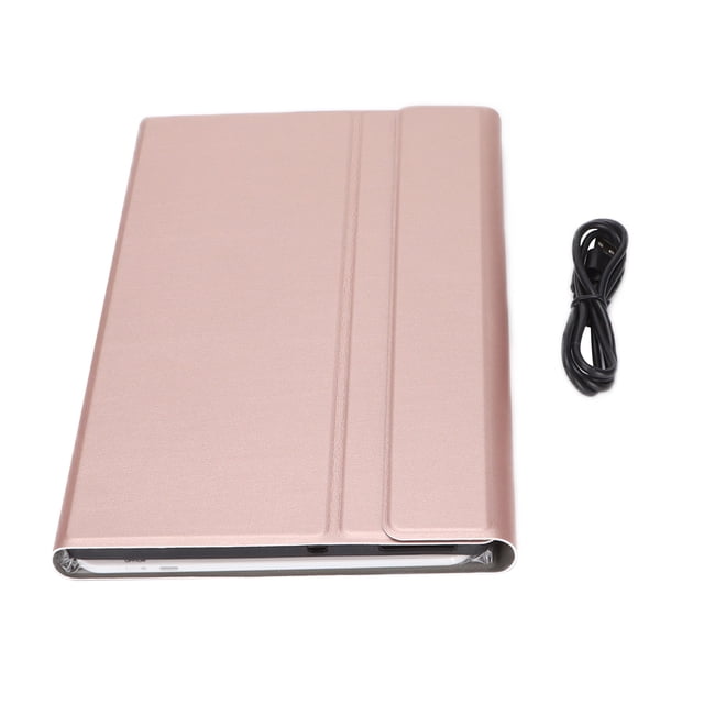 Accesorios de computadora con panel táctil inalámbrico extraíble con funda de cuero PU para Lenovo M10 FHD Plus 10.3in X606FRose Gold