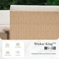 thumbnail image 6 of Sophia & William 7 Pieces Wicker Patio Furniture Set 6-Seat Outdoor Conversation Set with Coffee Table, Beige, 6 of 9