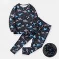 thumbnail image 6 of CAUYDY Little Kids Boy Pajamas Baby Clothing Soft Long Sleeve Tee Shirt and Pants Set Child Sleepers Toddler Outfits for Boys 24M 2T 3T 4T 5T Fall Winter Sizes 3-4 Years,Sky Blue, 6 of 8