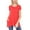 Coral, variant on Women's A-Line Short Sleeve Relaxed Fit Round Neck Solid Tunic Top with Pockets