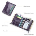 thumbnail image 5 of Contact's Genuine Leather Women Bifold Wallets RFID Blocking (Deep Purple), 5 of 11