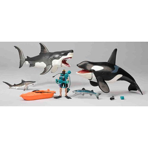 animal planet shark and killer whale toys