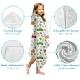 thumbnail image 7 of Cartoon Farm Vehicles Pumpkins White Pattern Hooded Bath Towel，60"x35" for Ages 3 To 12 Kids, Quick Dry Lightweight Soft Microfiber Hood Beach Towel Cover Up for Kids, 7 of 7