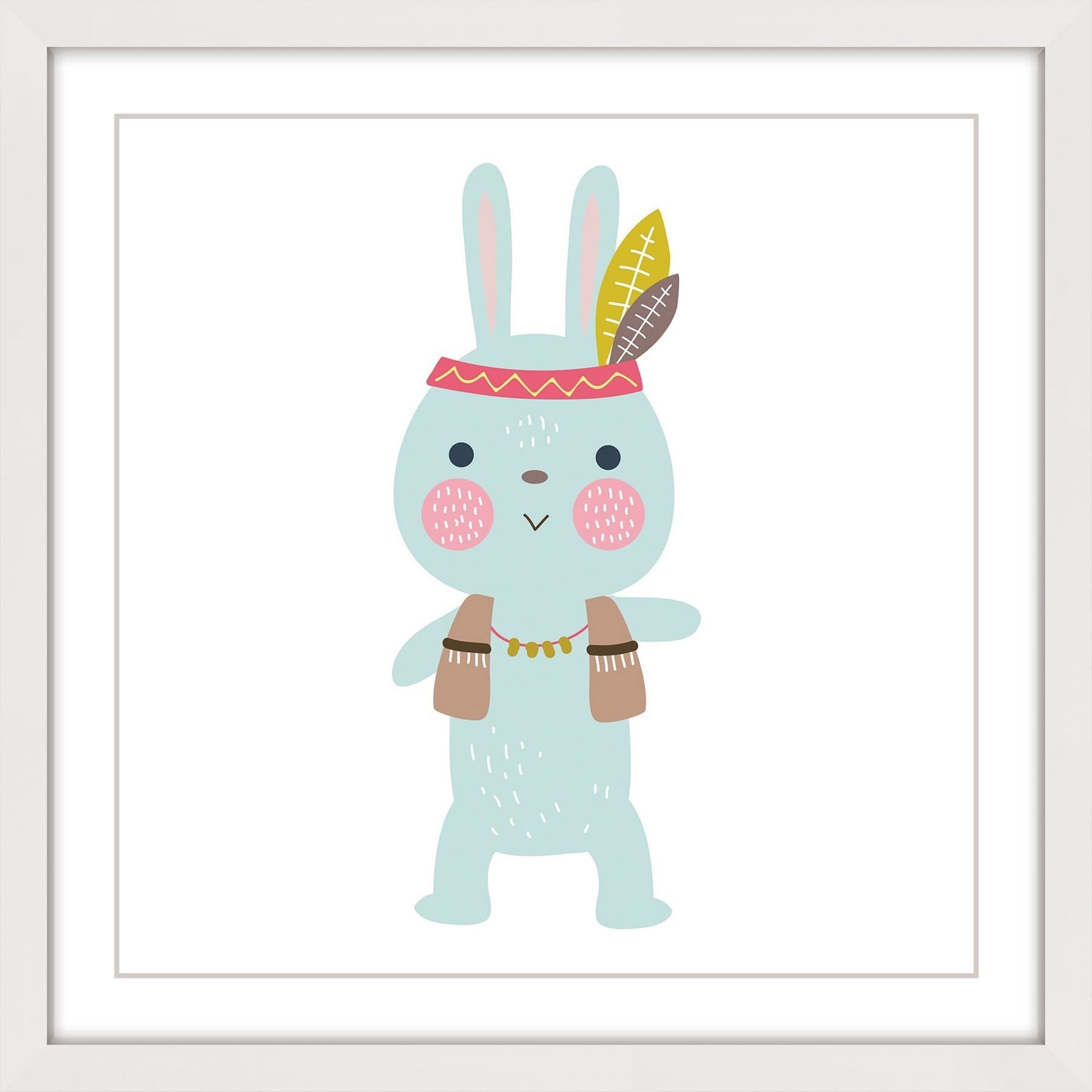 Marmont Hill "Hipster Bunny" by Shayna Pitch Framed Painting Print