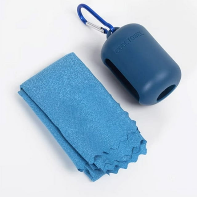 Lksixu Boîtes de Rangement en Silicones pour Serviettes de Refroidissement, Carrés à Détection de Froid, Housse de Rangement pour Serviettes de Sport, Organisateurs et Rangements