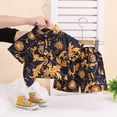 thumbnail image 3 of Taybagh Newborn Boy Outfits Floral Baby Shorts Outfits Fashion 12 Month Button Shirt Shorts Sets Boy Clothes Durable, 3 of 5
