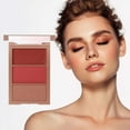 thumbnail image 4 of Qocolhg Up to 50% Off Personal Care and Beauty Clearance!Three Color Powder Blusher Face Repair High Disc Eye Multi-function Three In One Blush Disc, Gifts for Women, 4 of 4