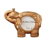 Good luck gold Indian elephant picture frame from fashioncraft Place card holder Tbale number Wedding party favor Diwali pack of 20
