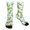 A-Green499, variant on Mens Cute Cat Head All Over Print Crew Socks Work