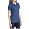 thumbnail image 2 of Yellow Rooster Womens Short Sleeve Stretch Pique Polo Moonlight Blue Blue M, 2 of 4