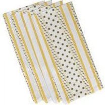 Simply Daisy 19" x 19" Comb Dot Stripe Print Napkin (Set of 4)