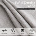 thumbnail image 3 of Jessy Home Sofa Cover Slipcover Couch Cover Protector Durable Multi-Function Furniture Cover for Pets Dogs Cats Home Decor Sofa Covers for Living Room 71"x 134"Light Gray, 3 of 9