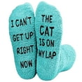 thumbnail image 2 of Funny Gifts for Mom, Cat Mom Gifts for Women, Fuzzy Socks for Cat Lovers, Valentines Cozy Socks, Stocking Stuffers, 2 of 5