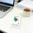 thumbnail image 5 of Green Dinosaur Resin Pocket Card for Holidays - Durable Gift Card with Handwritten Note Space, Perfect for Special Occasions and Keepsake Gifting, 5 of 6