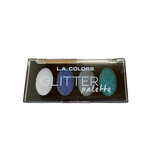 L.A. Colors Glitter Eyeshadow Palette Mysterious, 1 Count