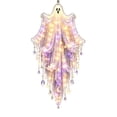 thumbnail image 2 of Elegant Halloween Cascade Wall Light, Raven Midnight Decor with Raven Crescent Moon and Cascading Crystals, Gothic Wall Hanging for Halloween Home Decor, 2 of 4
