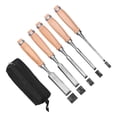 thumbnail image 1 of Herwey 5 Pcs Woodworking Chisel Set Durable Hard Practical Carving Engraving Chisel Knife,Carving Chisel,Carving Knife, 1 of 8