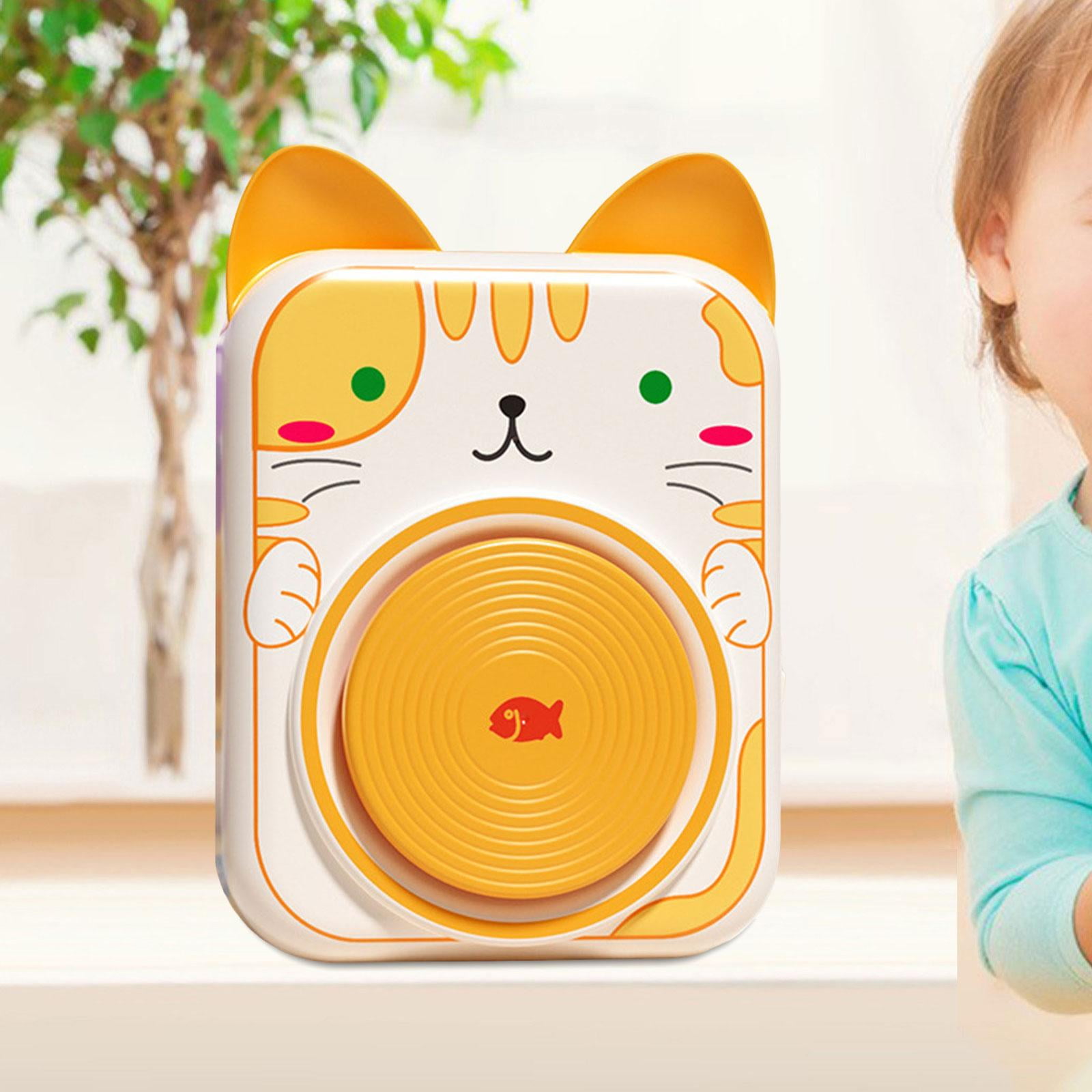 FVDPWYE Kids Pottery Wheel DIY Clay Crafts Toys Hands on Practice Air Drying Lightweight Cat Shaped