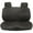 Black, variant on Kojem Bench Seat Cover for Toyota Pick-up Truck 1987 88 89 90 91 92 93 1994 Solid Bench with Headrest Synthetic Leather ＆ Cloth Upholstery Black
