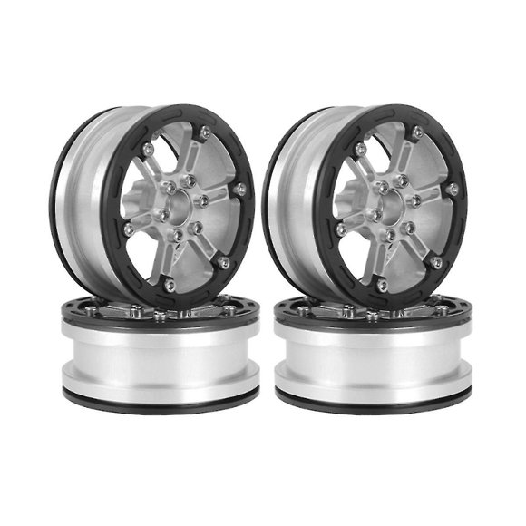 56g Light Weight 2.2 Metal Beadlock Wheel Rim Hub For 1/10 Rc Crawler Car Axial Scx10 Wraith Capra