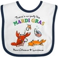 thumbnail image 3 of Inktastic There's No Party Like Mardi Gras with Partying Seafood Boys or Girls Baby Bib, 3 of 4