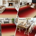 thumbnail image 6 of Yellow Dark Red Gradient Washable Area Rug 5 x 7 ft Minimalist Ombre Modern Art, Soft Non Slip Rugs Stain Repellent Indoor Felt Carpet for Living Dining Room Bedroom Home Office, 6 of 9