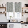 thumbnail image 2 of Tree Birds Kitchen Curtains Small Short 39 Inch Length, Vintage Grey Flower Floral Branch Spring Grommet Top Bedroom Living Room Curtains, Light Filtering Cafe Curtain Drapes 2 Panels Set 55''x39'', 2 of 9