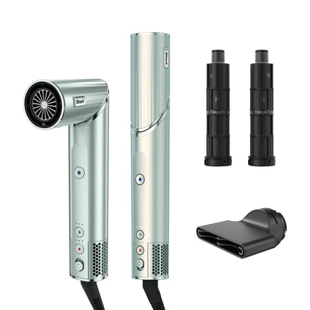 Shark FlexStyle Air Styling & Drying System Hair Dryer & Multi-Styler Auto-Wrap Curlers HD416GN Spearmint