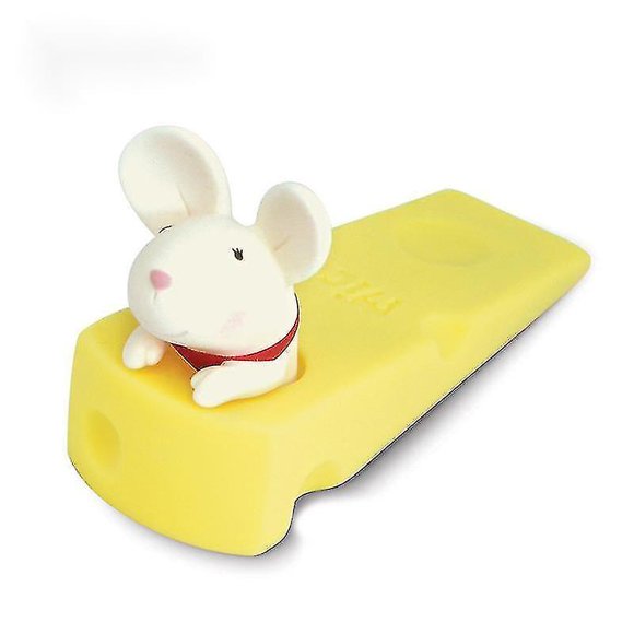 Cute Mouse Plug, Gray Mouse Doorstop, Decorative Animal Doorstop, Door Wedge Mouse