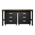 thumbnail image 4 of Manhattan Comfort Fortress 3-Piece Wood Garage Cabinet Set 6.0 in Charcoal, 4 of 11